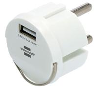Brennenstuhl - Adaptateur pour port USB 2,4A blanc