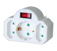 Brennenstuhl 1508100 protection surtension Blanc, Adaptateur de prise