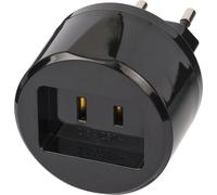 Brennenstuhl Adapter Travel Stecksystem US/Aufsatz DE 2,5A