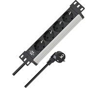 Brennenstuhl Bloc multiprise Alu-Line 4 prises pour armoires électriques 10" câble 2 m 45°