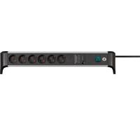 Brennenstuhl Alu-Office-Line 60.000A Multiprise de protection contre les surtensions 6 prises 1,8m H05VV-F 3G1,5 - 1391020600