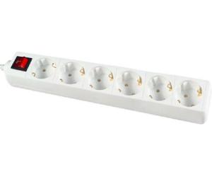 Brennenstuhl avec interrupteur sextuple noir 1,4 m Bloc d'alimentation