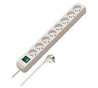 Brennenstuhl Multiprise Eco-Line 8 prises 3 m avec interrupteur 3G1,5 Blanche