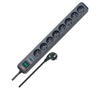 Brennenstuhl Multiprise ECO-LINE Anthracite 8 prises, parasurtenseur, câble 1,4 m (13.500A)