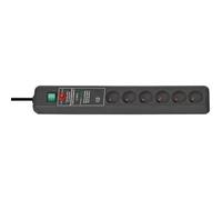 BRENNENSTUHL Bloc multiprise parasurtenseur Secure-tec socle 6 prises 3m 15000A signal sonore