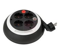 Brennenstuhl Box de câble Confort-Line CL-S 4 prises noir/blanc 3m H05VV-F 3G1,5