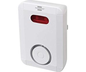 Brennenstuhl Brematicpro Sirene Système d'alarme sans Fil pour extérieur, Alarme Acoustique et Optique avec Fonction App Blanc