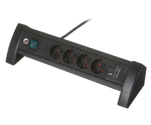 Brennenstuhl Brennenstuhl Prem. Off. Line 4-Way USB 1.8m