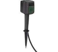 Brennenstuhl brennenstuhlConnect Prise de jardin WIFI avec piquet de terre et plaque de montage IP44 2 fois 3m - 1154540600