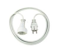 Brennenstuhl Câble 5m Blanc Connecteur Mâle/Femelle Réf. 1168440 - Longueur 5 mètres, Connecteurs Mâle et Femelle, Couleur Blanche, Code SH 84733080