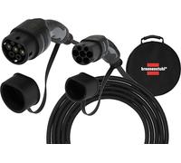 Brennenstuhl Câble de Charge EV Type 2 11 KW (câble e-mobilité Type 2 vers Type 2 5 m avec Sac, IP55, Mode 3 câble de Charge pour véhicules électriques et Hybrides BEV/PHEV)