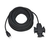 Brennenstuhl Câble de rallonge de chantier 25m H07RN-F3G1,5 noir avec 3 prises en caoutchouc IP44 Quantité:1