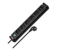 Brennenstuhl Chaise brûlante Bremounta power strip 6 voies noir 3m H05VV-F 3G1,5 Quantité:1