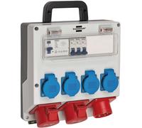 Brennenstuhl Coffret de distribution 4/16A IP44 3x LS 230V/16 A, 1xFI 40 A 4-polig 30mA - 1154890010