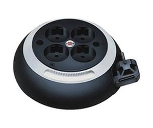 Brennenstuhl Comfort Line CL-S Noir, Blanc 4 sortie(s) CA 3 m, Tambour à câble