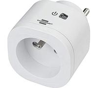 Brennenstuhl Connect Prise connectée WiFi WA 3000 XS01 (compatible avec réseau WiFi de 2.4GHz, application gratuite, compatible avec Amazon Alexa et Google Assistant, max. 3000W) 1294850 Blanc