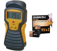 Brennenstuhl Détecteur d'humidité MD à pile (arrêt automatique après 3min d'utilisation) Gris sans Batterie + Duracell 9V 2