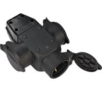 Brennenstuhl Dispositif d'accouplement en caoutchouc à contact de protection triple pour l'intérieur et l'extérieur - 1082120