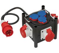 Brennenstuhl Distributeur de courant compact BSV 3 LS E/16 2 IP44 1m H07RN-F 5G1,5 3xCEE400V + 3x230V - 1153680100