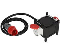 Brennenstuhl Distributeur de Courant Compact en Caoutchouc/Distributeur en Caoutchouc (câble de 2 m, 2 x CEE 400V/32A, Utilisation du Chantier et Utilisation extérieure permanente, fabriqué en