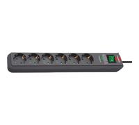 Brennenstuhl Eco-Line Appareils de protection 13.500 A 6 prises anthracite 5 m H05VV-F 3G1,5