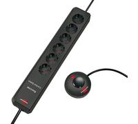 Brennenstuhl Eco-Line Comfort Switch Multiprise 6x anthracite 2m H05VV-F 3G1,5, 1159450616