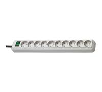 Eco-Line - Coupe-circuit - connecteurs de sortie : 10 - 3 m cordon - gris clair