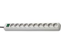 Eco-Line - Coupe-circuit - connecteurs de sortie : 10 - 3 m cordon - gris clair
