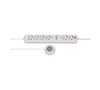 brennenstuhl Eco-Line Extension Socket Comfort Switch Plus EL CSP 24 6-way 1,5m H05VV-F 3G1,5 2 permanent, 4 switchable - Coupe-circuit - connecteurs de sortie : 6 - 1.5 m cordon - blanc