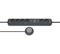 brennenstuhl Eco-Line Extension Socket Comfort Switch Plus EL CSP 24 6-way 1,5m H05VV-F 3G1,5 2 permanent, 4 switchable - multiprise - Prises de sortie : 6 - 1.5 m - anthracite