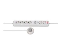 brennenstuhl Eco-Line Extension Socket Comfort Switch Plus EL CSP 24 6-way 1,5m H05VV-F 3G1,5 2 permanent, 4 switchable - Coupe-circuit - connecteurs de sortie : 6 - 1.5 m cordon - blanc