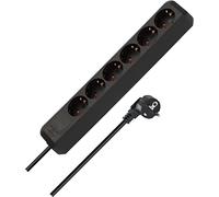 Brennenstuhl Eco-Line Noir 6 sortie(s) CA 1,5 m multiprise à 6 prises