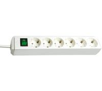 Brennenstuhl Eco Line Multiprise Avec Interrupteur 6 Voies Blanc