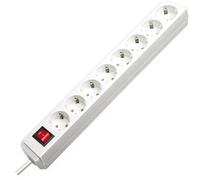 Brennenstuhl Eco-Line + Switch & 1,5 mm² Ø Cable Blanc 8 sortie(s) CA 3 m, Multiprise