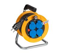 Brennenstuhl Enrouleur de câble Baby Pro 10m (IP44), Fabrication Française 1079281 Jaune