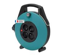 Brennenstuhl Enrouleur de câble domestique Confort-Line 10m, Fabrication Française 1102781 Vert