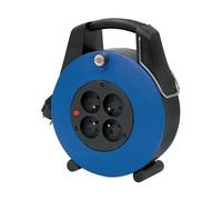 Enrouleur Confort-Line 4 prises Noir/Bleu 20m BRENNENSTUHL 1102931
