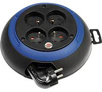 BRENNENSTUHL Enrouleur menager 3 m Design-box CL-S noir-bleu H05VV-F 3G1.0