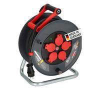 Brennenstuhl Enrouleur de câble professionnel 320 KU 4200, câble de 40 m en noir, fabriqué en plastique spécial, pour une utilisation sur les chantiers de construction et une utilisation extérieure