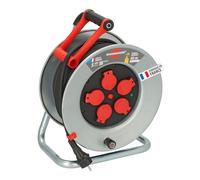 Brennenstuhl Enrouleur de câble Silver XL 40m (IP44, Cablepilot), Fabrication Française 1207951