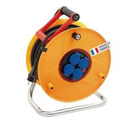 Brennenstuhl Enrouleur de câble Standard Pro 25m (IP44, Cablepilot), Fabrication Française 1206841 Jaune