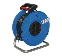 Brennenstuhl Enrouleur de câble Standard S 25m (Cablepilot), Fabrication Française Bleu