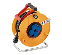 Brennenstuhl Enrouleur de câble Standard Pro 40m (IP44, Cablepilot), Fabrication Française 1206831 Jaune