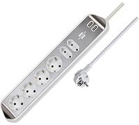 Brennenstuhl Estilo Multiprise 6X, Blanc