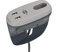 Brennenstuhl Estilo prise canapé avec fonction de chargement 1xEuro-prise et 2xUSB-Charger anthracite/gris - 1150290