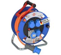 Brennenstuhl Garant CEE IP44 Enrouleur de câble de camping (enrouleur CEE avec câble de 25 m H07RN-F 3G2,5 en orange, enrouleur de câble pour une utilisation permanente en extérieur IP44, fabriqué en