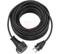 H05RR-F 3G1,5 - Rallonge de câble d'alimentation - power CEE 7/7 (M) pour CEE 7/4/CEE 7/7 (F) - 10 m - noir