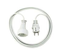 brennenstuhl H05VV-F 3G1,5 - Rallonge de câble d'alimentation - CEE 7/4 (F) pour power CEE 7/7 (M) - 2 m - blanc