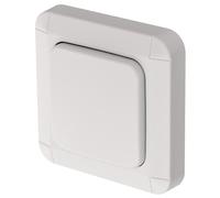 Brennenstuhl Interrupteur mural sans fil BrematicPRO de Brennenstuhl (interrupteur mural unitaire Smart Home pour l'extérieur, pilotage par le biais de l'application), couleur blanche - 1294600