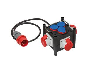 Brennenstuhl Kompakter répartiteur électrique BSV 3 LS E/16 2 IP44 1m H07RN-F 5G1,5 3xCEE400V + 3x230V Quantité:1
